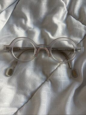 Anne Klein Round Clear/Translucent Women's Reading Glasses
